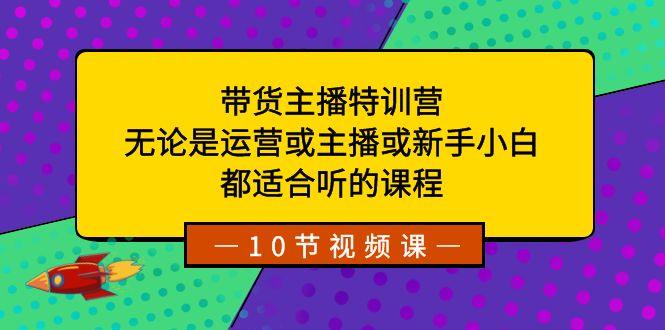 带货主播特训营：无论是运营或主播或新手小白，都适合听的课程-涛哥资源