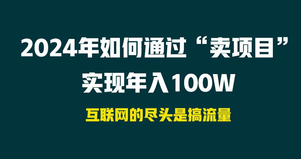 2024年如何通过“卖项目”实现年入100W-涛哥资源