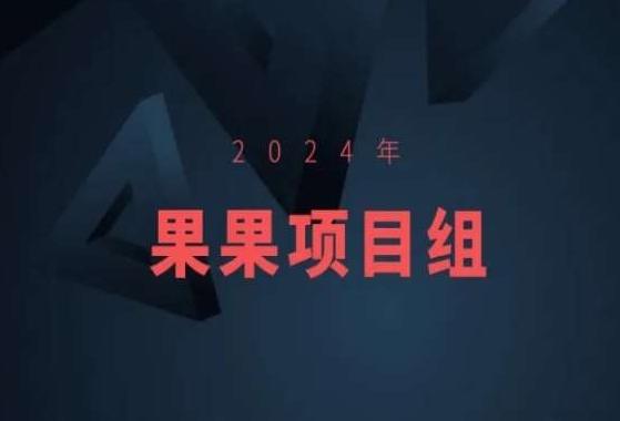 2024年果果项目组项目合集-果果最新项目-涛哥资源