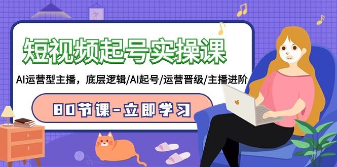 短视频起号实操课，AI运营型主播，底层逻辑/AI起号/运营晋级/主播进阶/80节课-涛哥资源