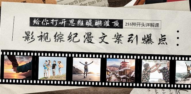 影视综纪漫文案引爆点，给你打开思维醍醐灌顶+255种开头详解课（26节）-涛哥资源