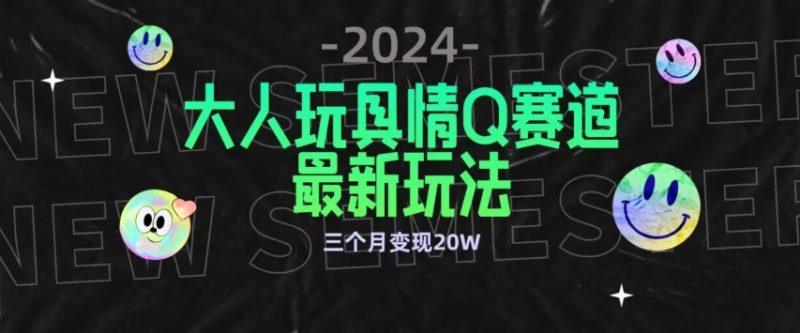 全新大人玩具情Q赛道合规新玩法,公转私域不封号流量多渠道变现,三个月变现20W-涛哥资源