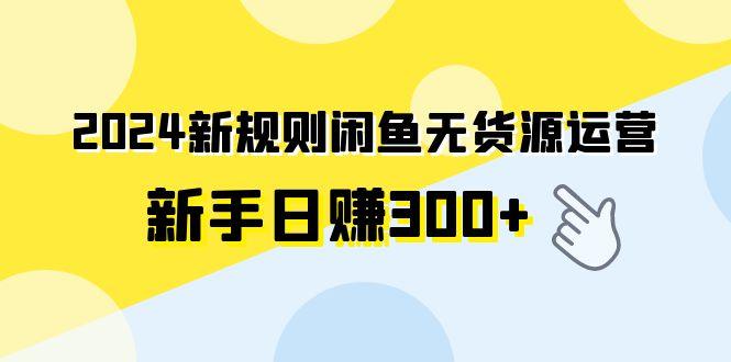 2024新规则闲鱼无货源运营新手日赚300+-涛哥资源