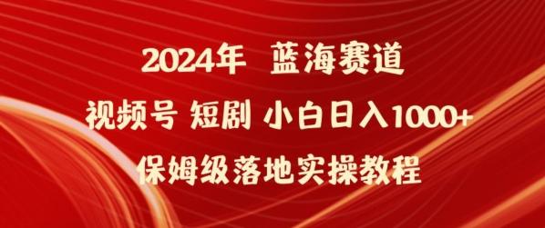 2024年视频号短剧新玩法小白日入1000+保姆级落地实操教程-涛哥资源