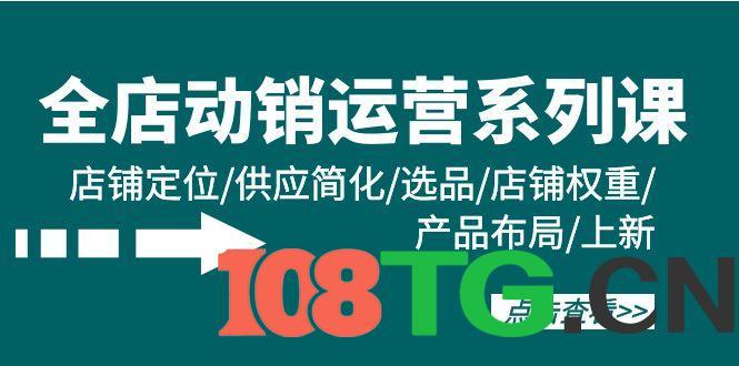 全店·动销运营系列课：店铺定位/供应简化/选品/店铺权重/产品布局/上新-涛哥资源