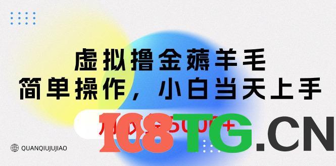虚拟撸金薅羊毛,简单操作,小白当天上手,月收益5000+-涛哥资源