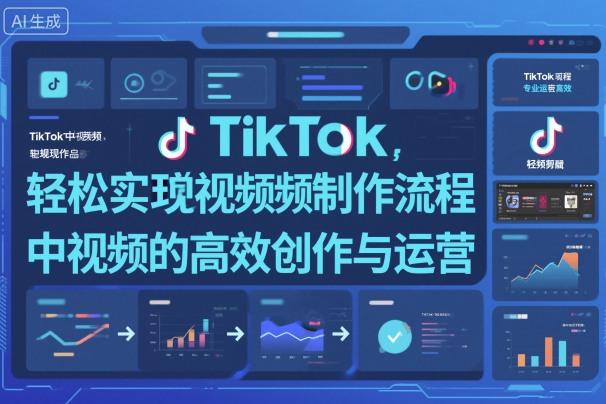 TikTok中视频制流程，轻松实现TikTok中视频的高效创作与运营-涛哥资源