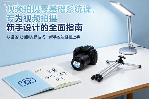视频拍摄零基础系统课，专为视频拍摄新手设计的全面指南-涛哥资源