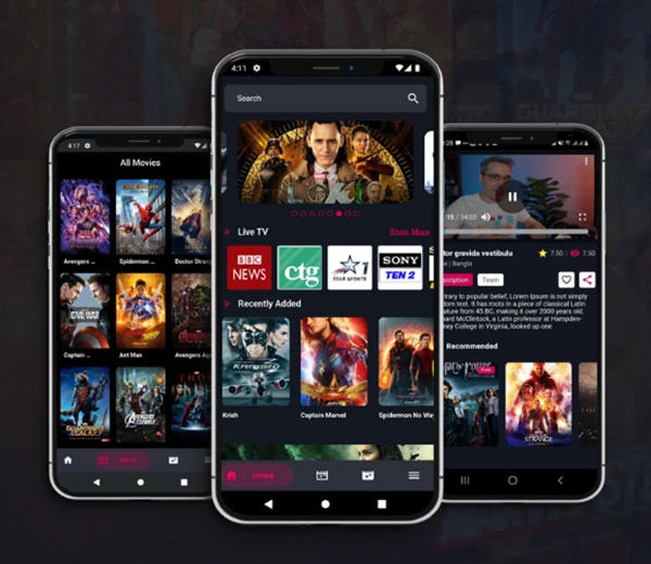 影视视频手机应用APP+网站源码带后台支持Android和iOS